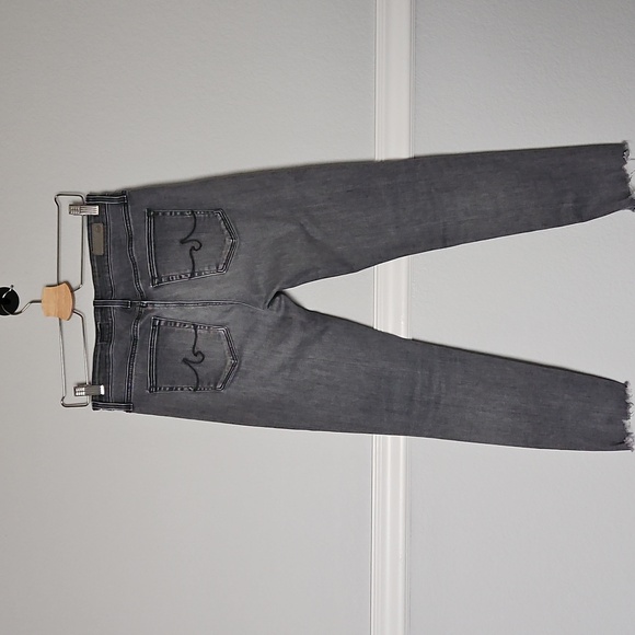 AG Adriano Goldschmied The Farrah High Rise Skinny Ankle Jeans Gray 28R - Picture 4 of 11